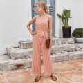 Hot Style New Summer Striped Jumpsuit Fashion Life Vest Casual Women′s Pants